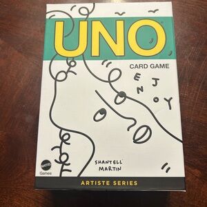 Mattel UNO Artiste Series Card Game - Yellow, Black, White
